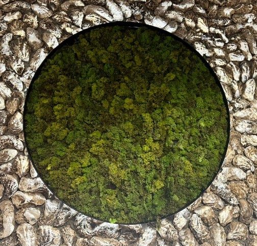 Креативна картина із моху 90см LED light