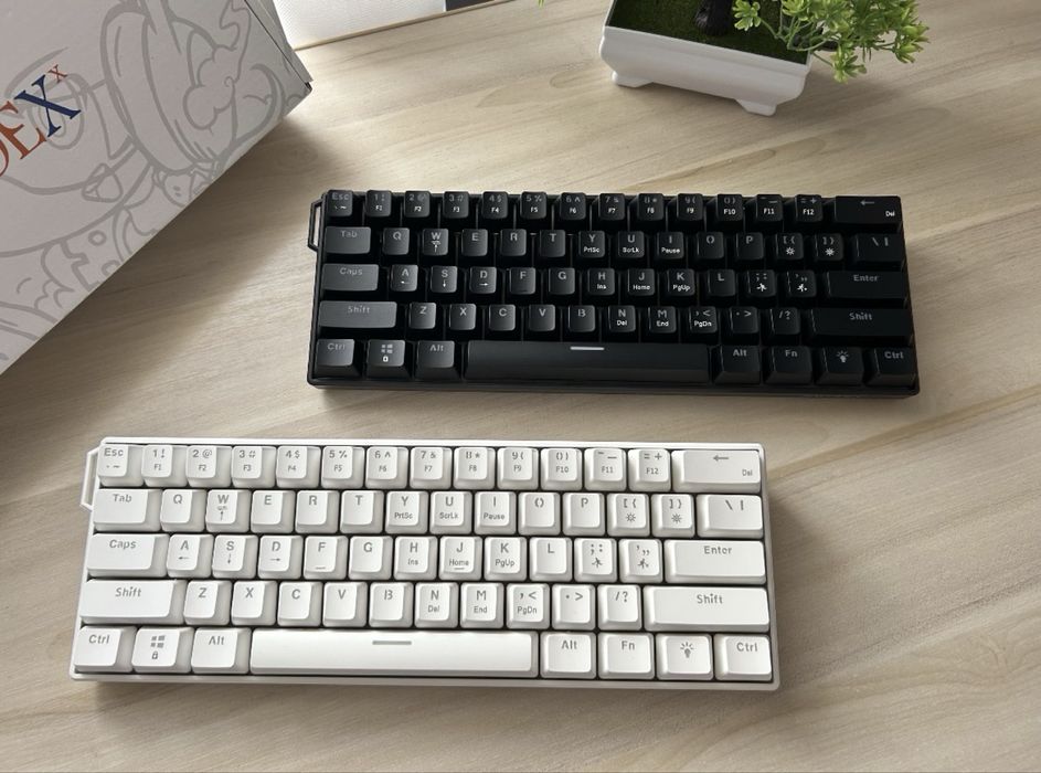 ajazz nk 61 white and black