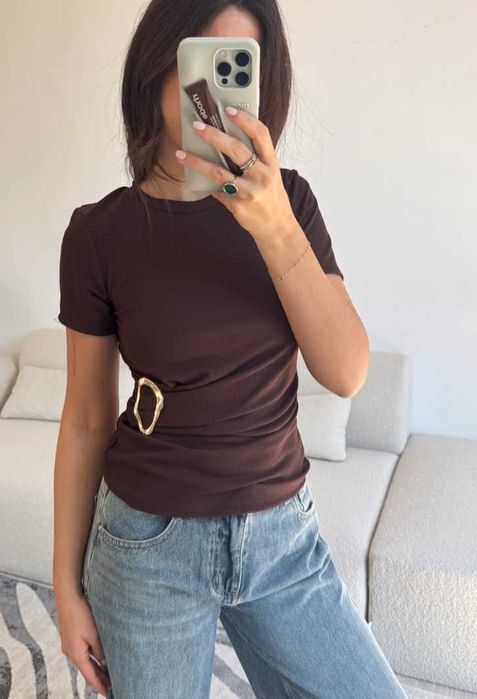 Топ коричневий жіночий