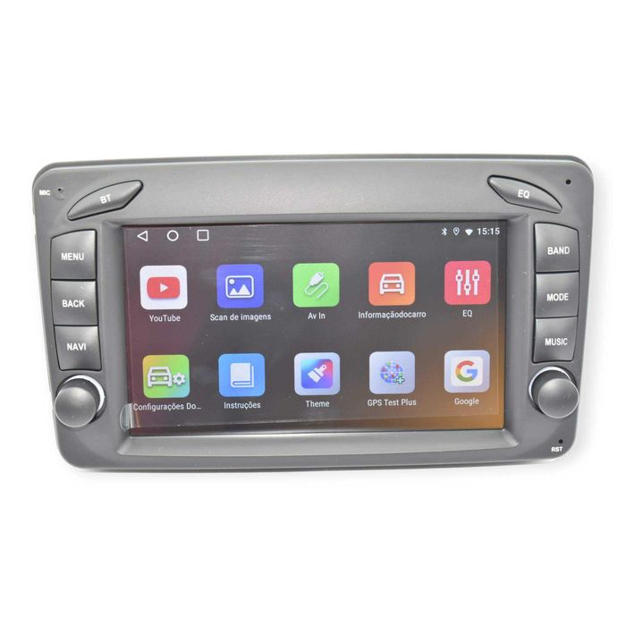 Radio 2 DIN Android Mercedes Benz A C G CLK - W209 W203 Novo Garantia