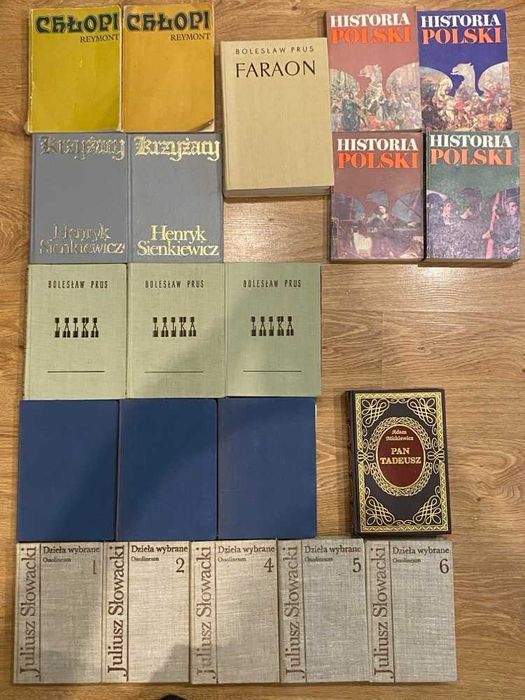Pakiet klasyka literatury Lalka PIW Słowacki Chłopi Krzyżacy Mickiewicz