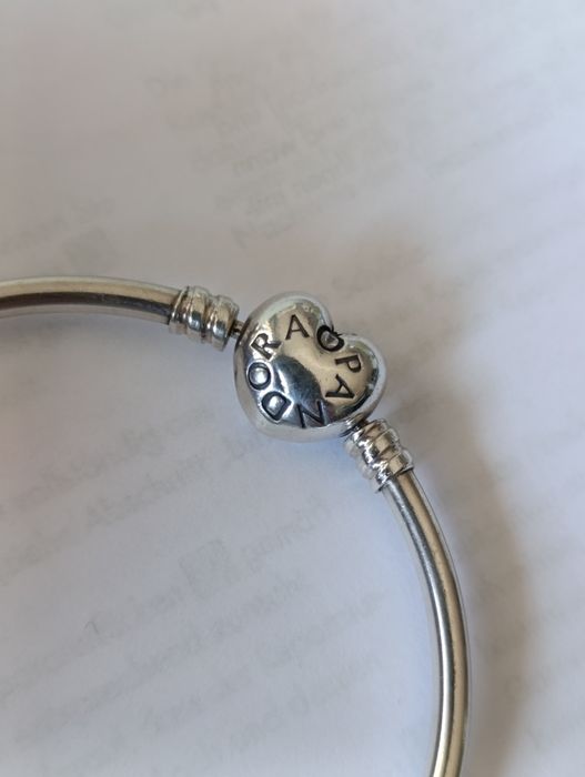 Bransoletka Pandora bangle serce 17