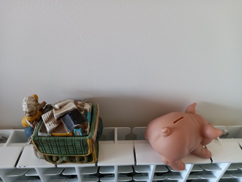 Lote caixa pato e porco mealheiro