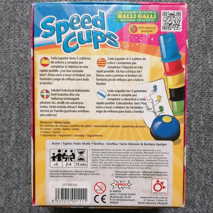 Speed Cups - jogo de tabuleiro