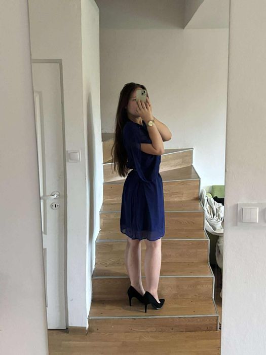 NOWA! Granatowa sukienka Noirelle
