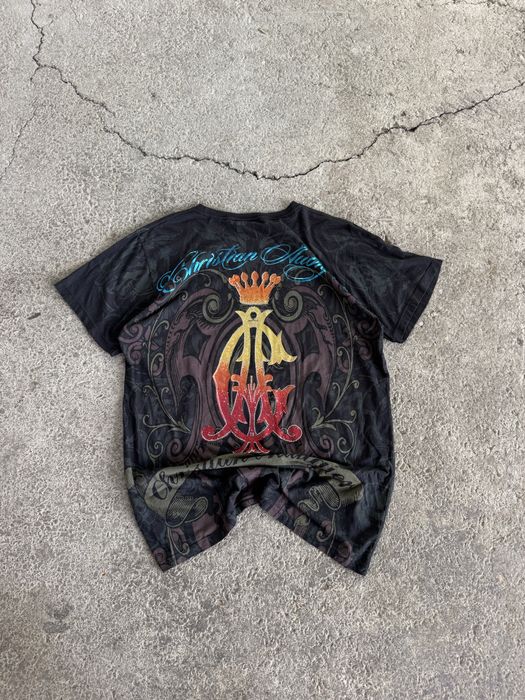 Vintage y2k t-shirts Christian Audigier Ed hardy Affliction Ecko unltd indie sleaze style