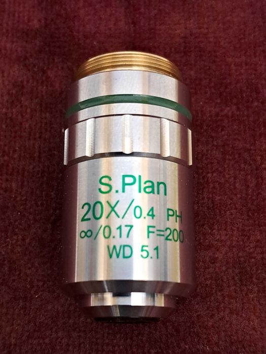Obiektyw mikroskopowy Meiji Tech S. Plan Phase 20X, NA 0,40, WD 5,1 mm