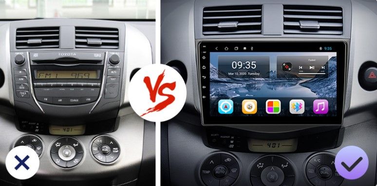 Штатна 2 DIN автомагнитола Android магнітола Toyota RAV4 2005-13