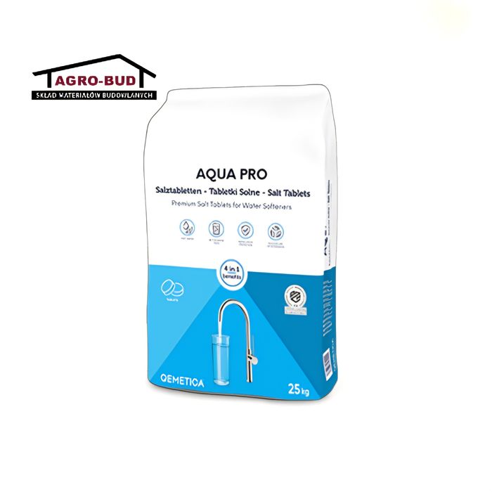 Tabletki Solne 25kg QEMETICA / CIECH AQUA PRO  Sól Do Zmiękczania Wody
