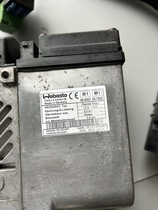 Webasto thermo top C, вебасто мокре комплект з дистанційним ,ьотопител