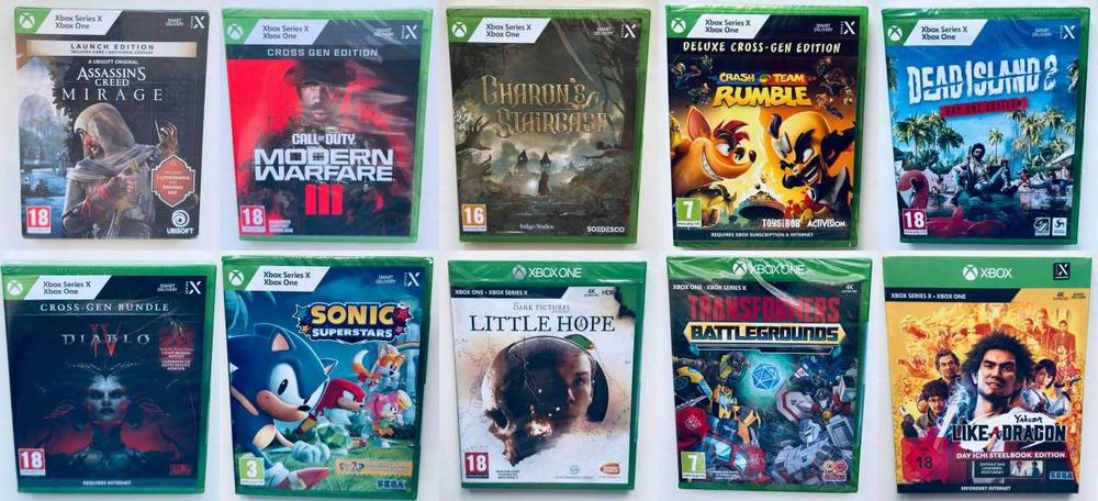 Диски XBOX Series X / XBOX One, XBOX Series X, XBOX One, XBOX One / XBOX 360