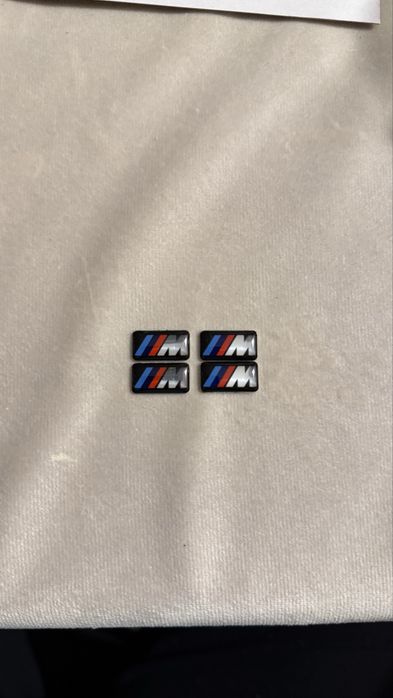 Nowe naklejki na felgi/kierownicę M Logo BMW m pakiet 17mmx9mm 16mmx7mm