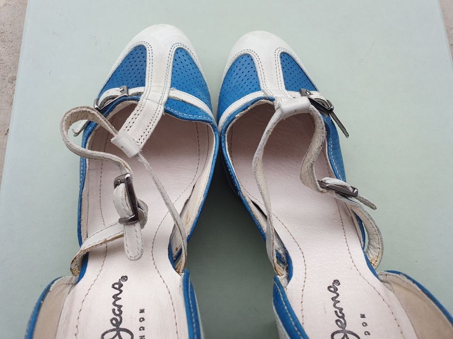 Skórzane buty na obcasie marki Pepe Jeans London (38)