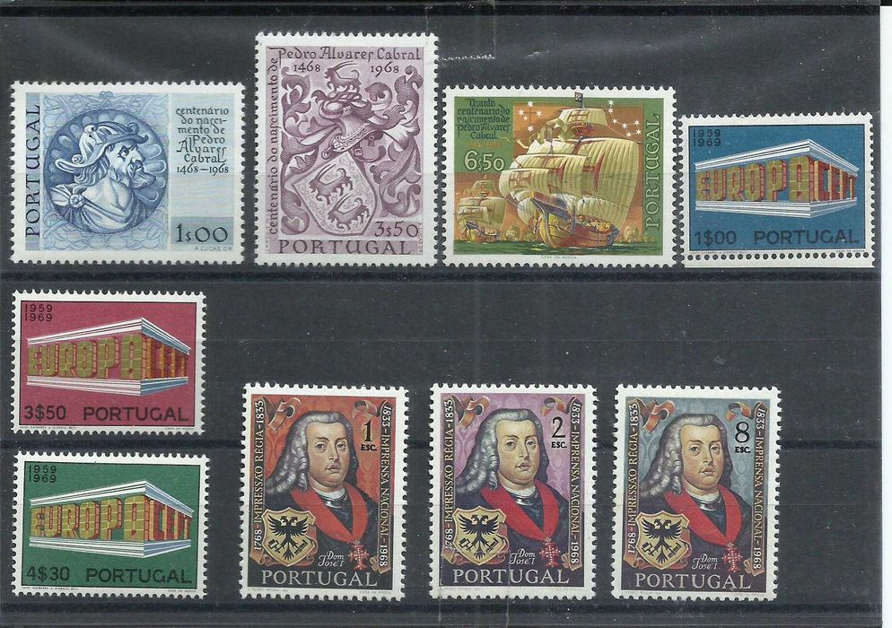 Portuguese Stamps – Full Year Set of 1969, 25 Mint Stamps
