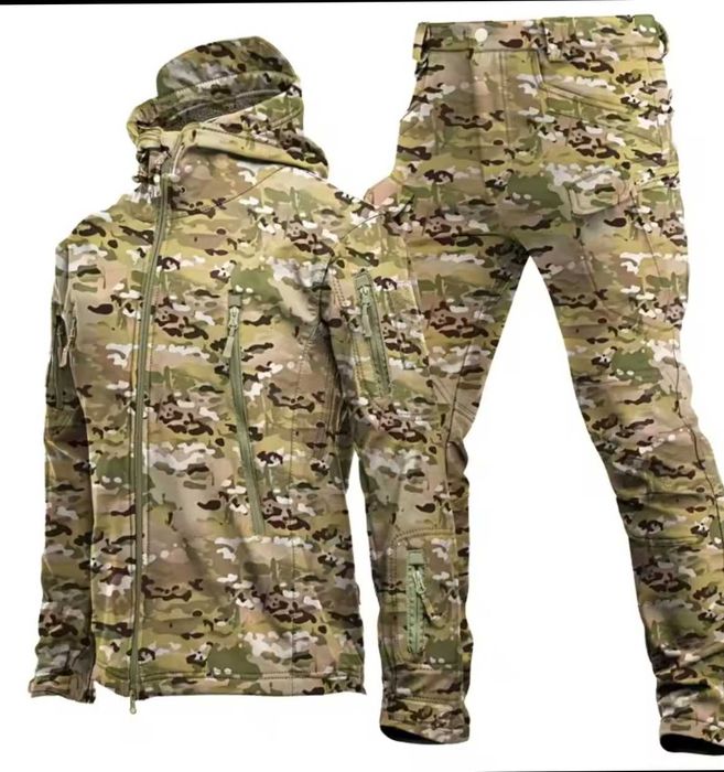 Військова форма Мультикам Олива Чорний тактичний костюм куртка штани