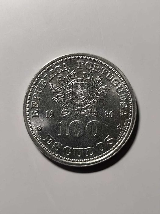 Moeda 100 Escudos  1986 – XIII Mundial de Futebol México