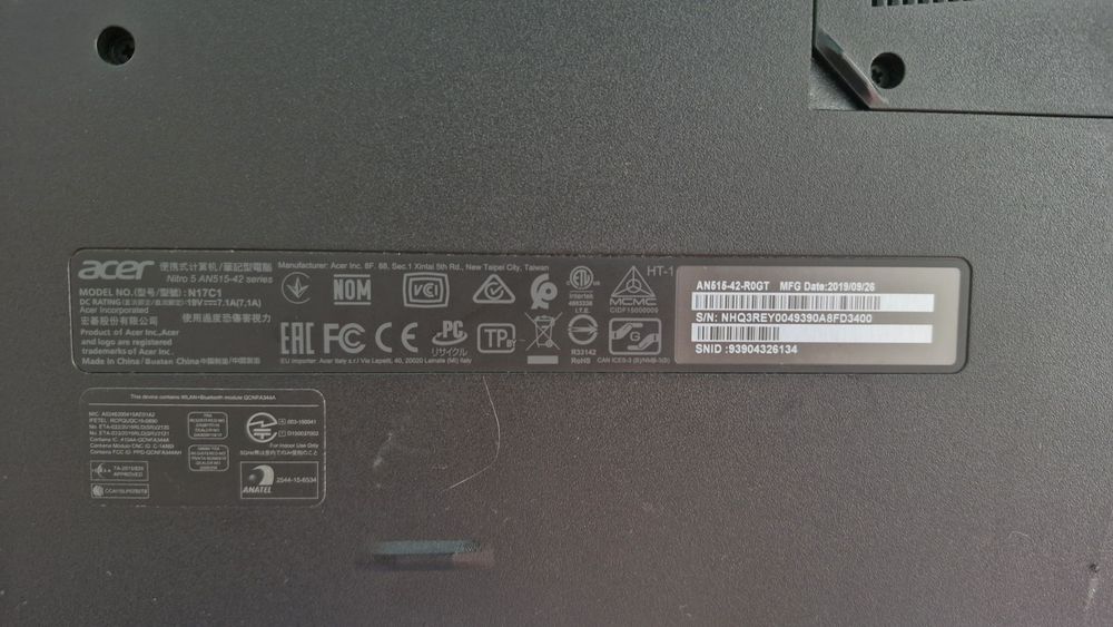 Acer Nitro 5 AN515-42 | Ryzen 5 | RX 560 4GB | 16GB RAM | SSD+HDD |

Ładowarka