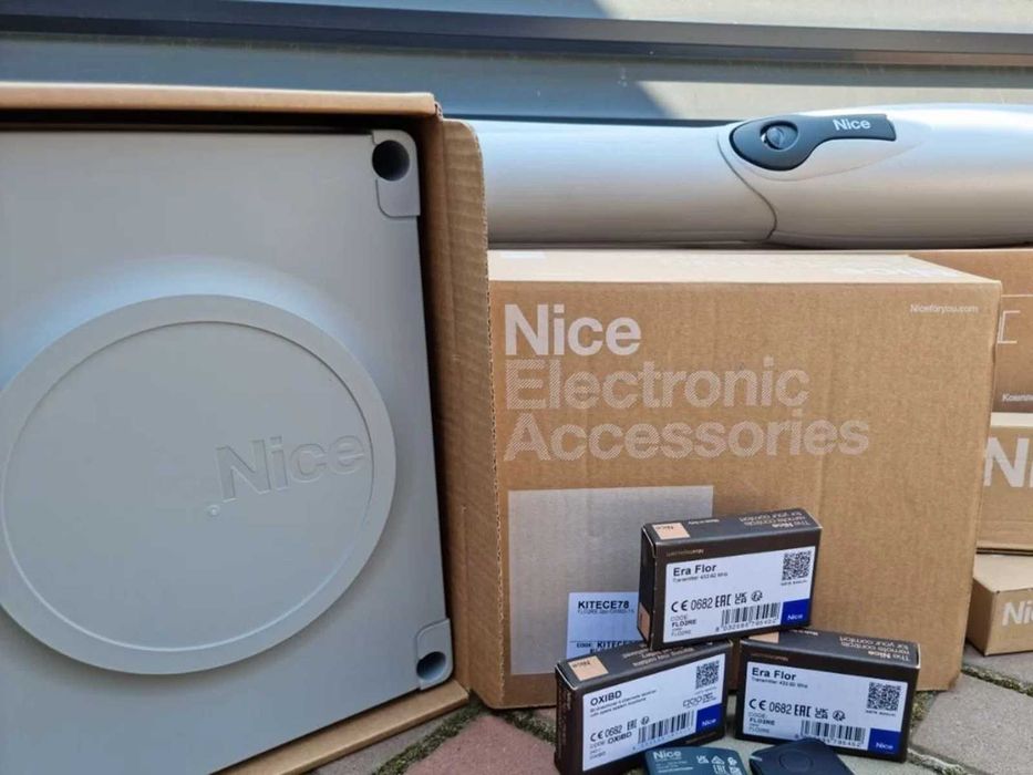 Автоматика для распашных ворот Найс, Приводы на ворота, Nice, Монтаж
