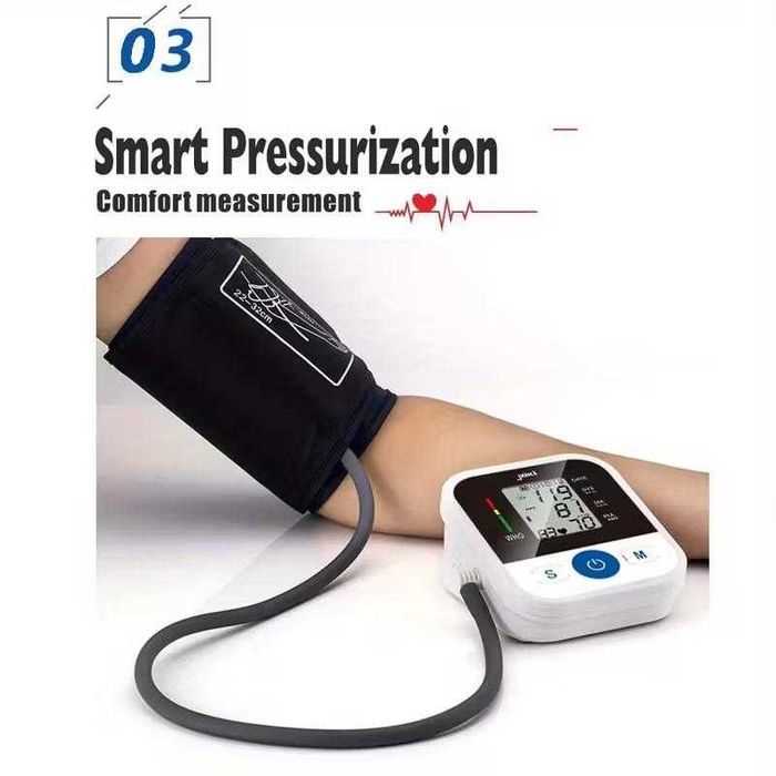 Monitor de Pressão Arterial automático de braço. Novo. Em caixa.