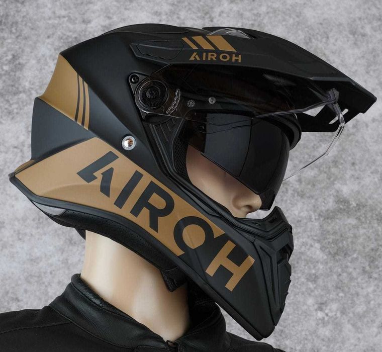 Capacete NOVO Airoh Commander Gold Matt (45% Desconto) Tam XS-S-L-XL