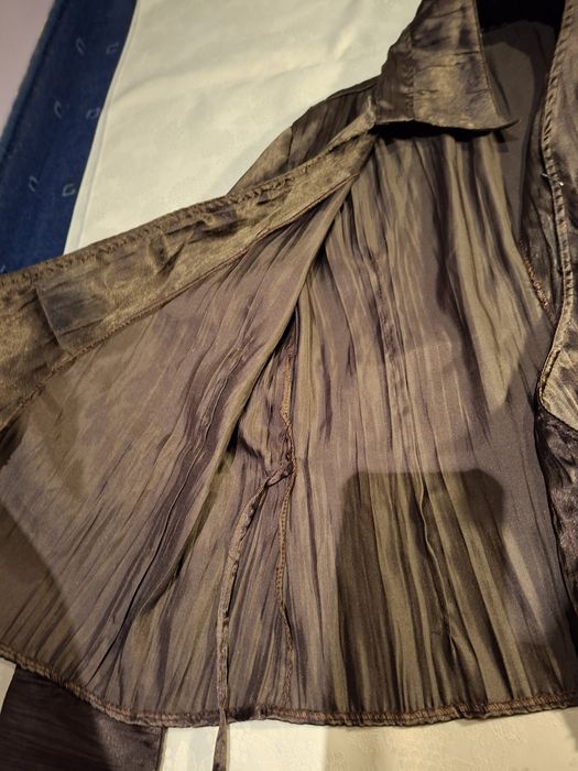 brązowa aksamtina vintage brązowa