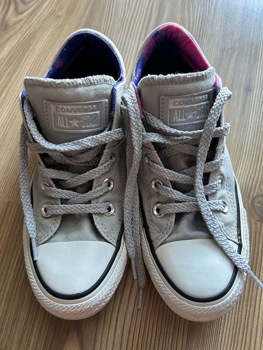 Trampki Tenisówki Converse r 36,5 stan bdb Szare