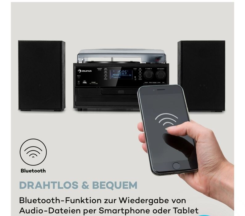 Ретро-стереосистема AUNA Oakland DAB Plus