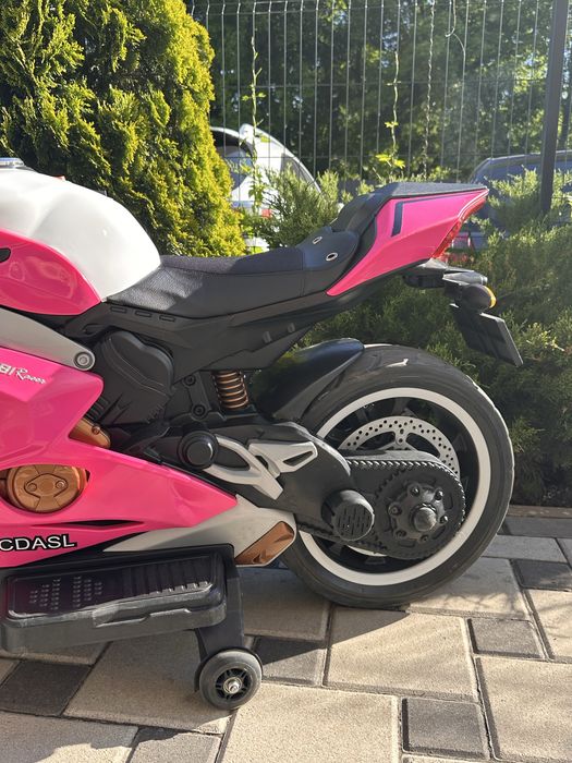 Дитячий мотоцикл M 5056EL-8, Ducati, шкіряне сидіння