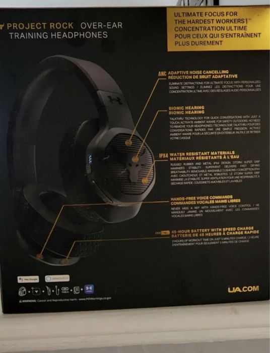 Fones JBL Under Armour Project Rock NOVO