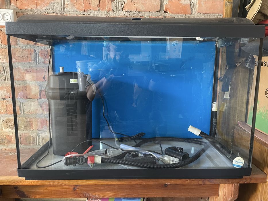 Продам акваріум Природа на 140 л з зовнішнім фільтром Fluval 206
