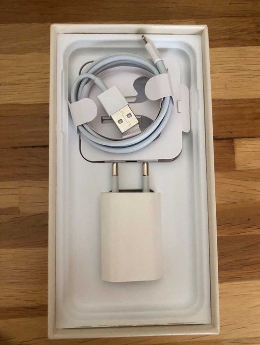 iPhone Apple A-400 комплект айфона, оригінальний зарядний блок, Lightning кабель 1м