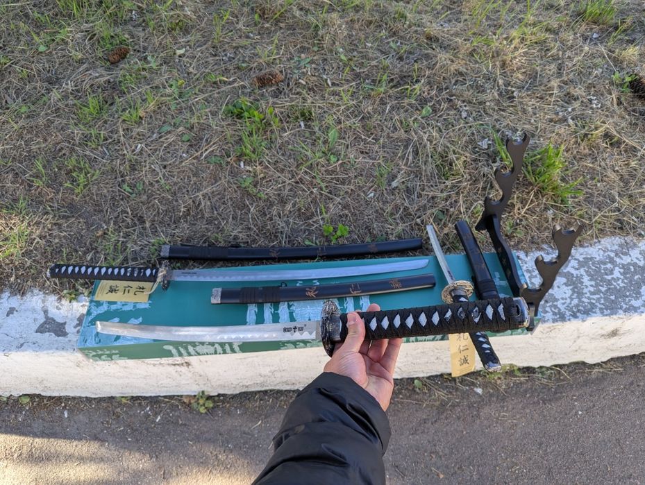 Самурайський меч Катани 3 в 1 набір Мечі 17931 (KATANA) Комплект Нові