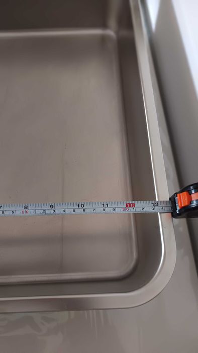 Caixa de areia para gatos em inox