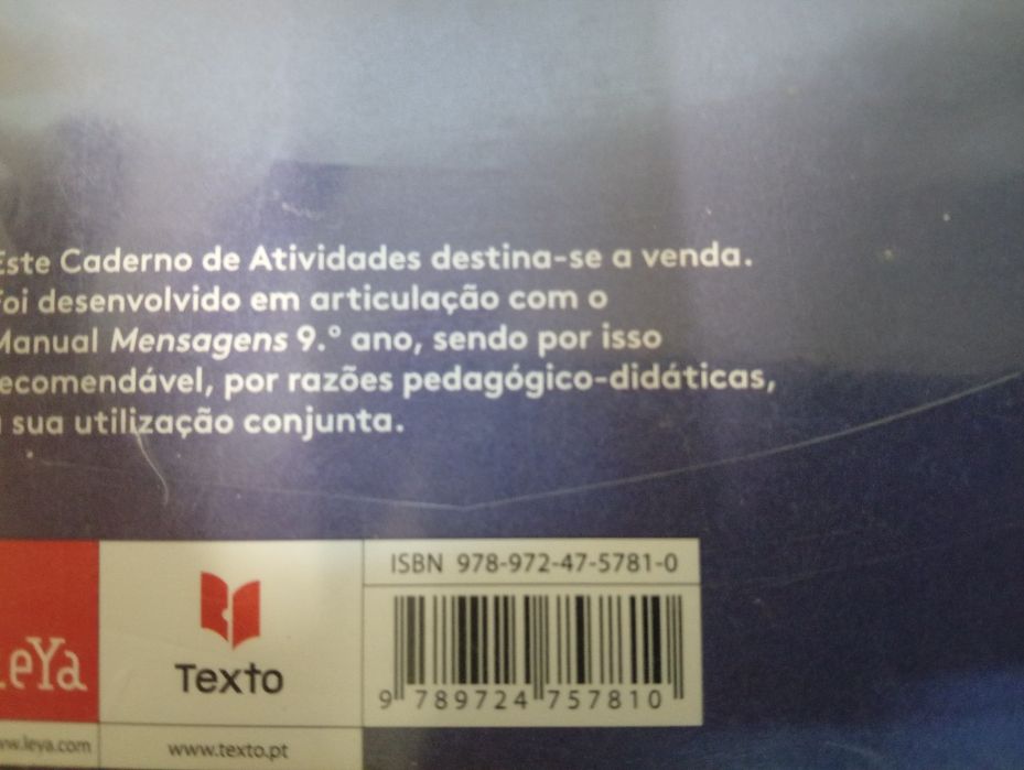 Caderno de atividades de português