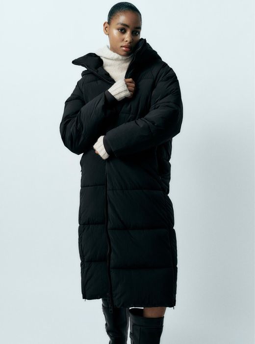 Куртка пальто пуховик zara розмір м