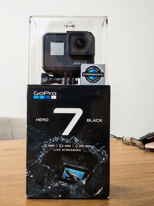 GoPro HERO7 Black + Acessórios + Cartão SD