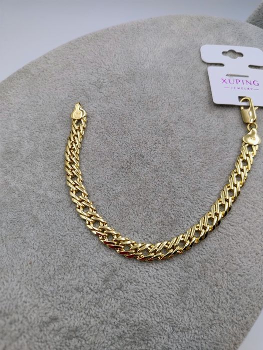 Bransoletka pozłacana 14 k długość 20 cm