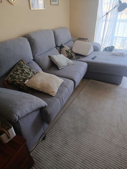Sofá com chaise longue para venda