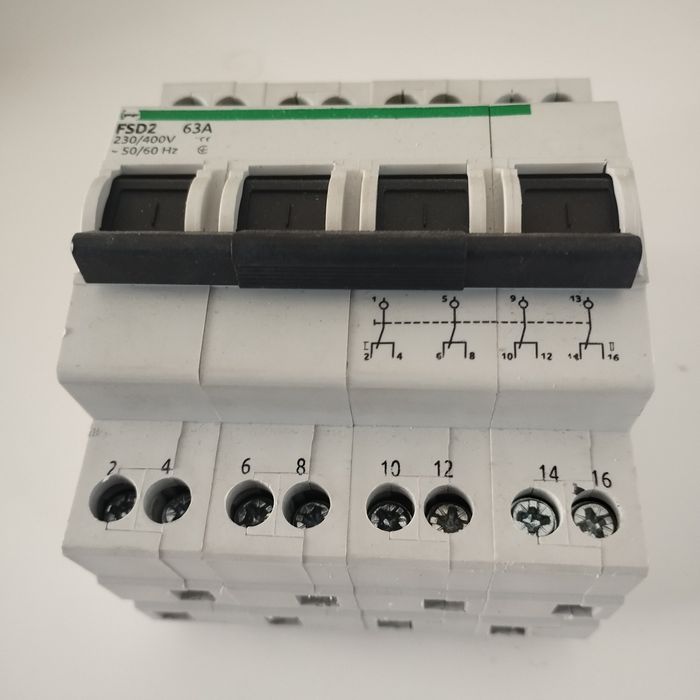 Перемикач навантаження FSD2 4P 63A 1-0-2