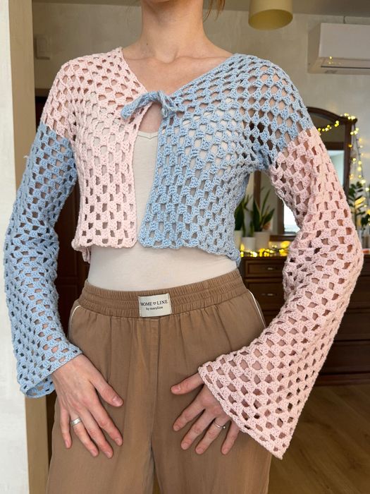 Вʼязаний кардиган ручної роботи