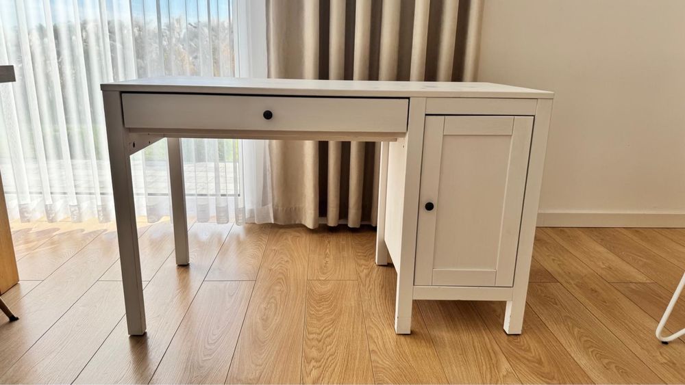 Biurko Hemmes Biale Ikea