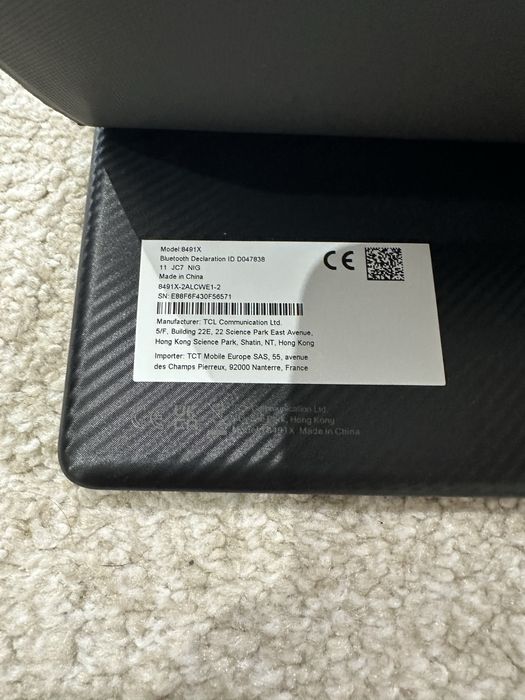 Tablet TCL novo com capa