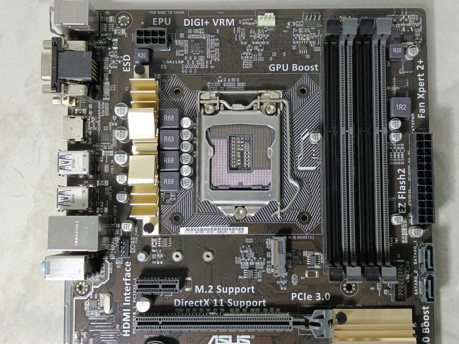 Материнська плата ASUS Z97-P LGA1150 з М2 слотом під SSD! ВІДМІННИЙ СТАН!