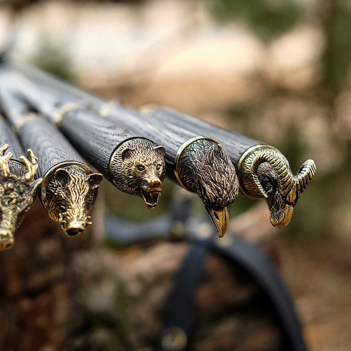 Набір шампурів "Полювальна шістка" в чохлі, набор шампуров на подарок