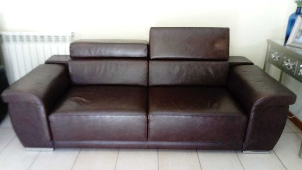 Sofá pele Como NOVO