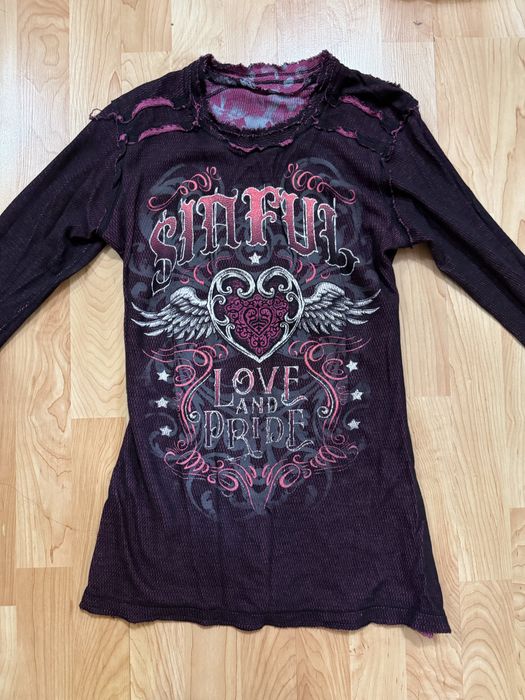 longsleeve affliction type vintage y2k sk8 кофта лонгслив t-shirt