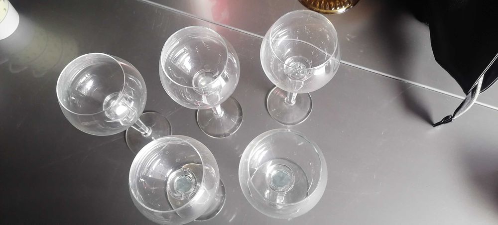 Kryształowe kieliszki hortensja 5szt