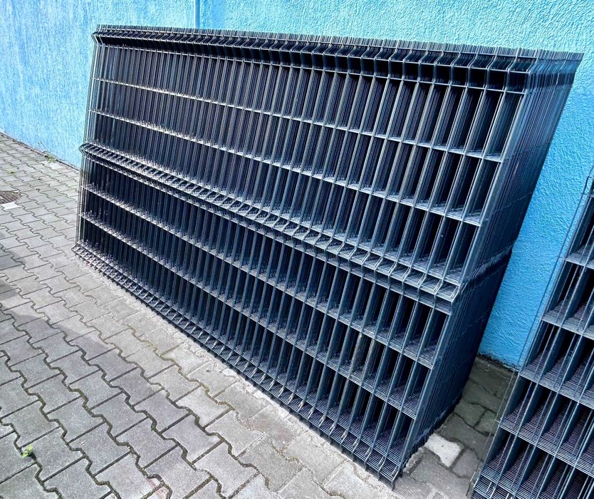 Panel Ogrodzeniowy 3D Grafit RAL 7016 fi 4mm 153cm