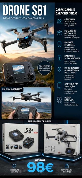 Drone 98€. Oportunidade
