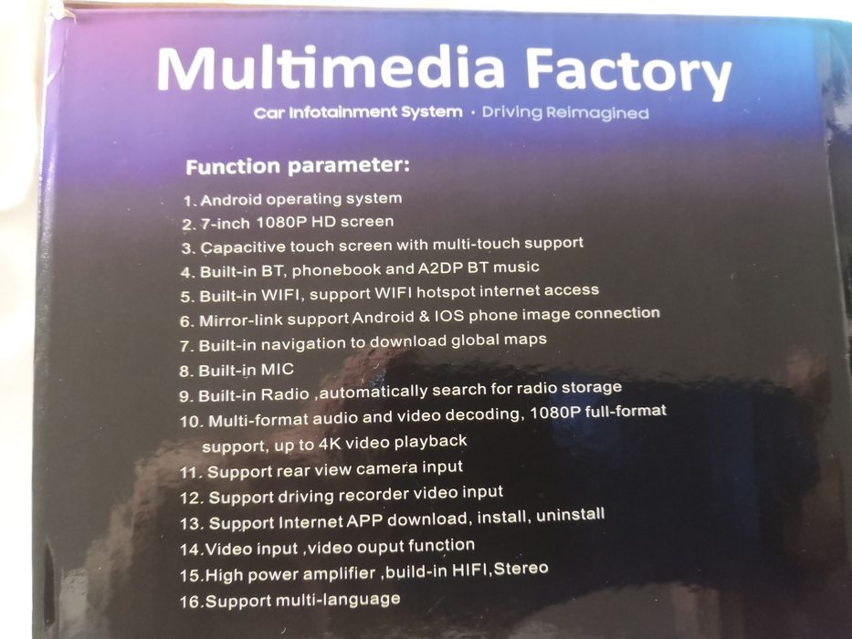 auto rádio multimídia